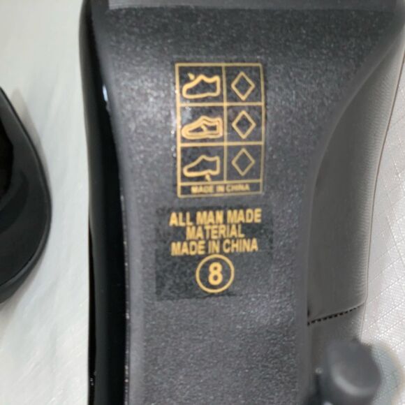 SCHEME High Heel Shoes Women's 8 Black Stiletto Classic Slip On Pointy Toe Pumps - Picture 6 of 10